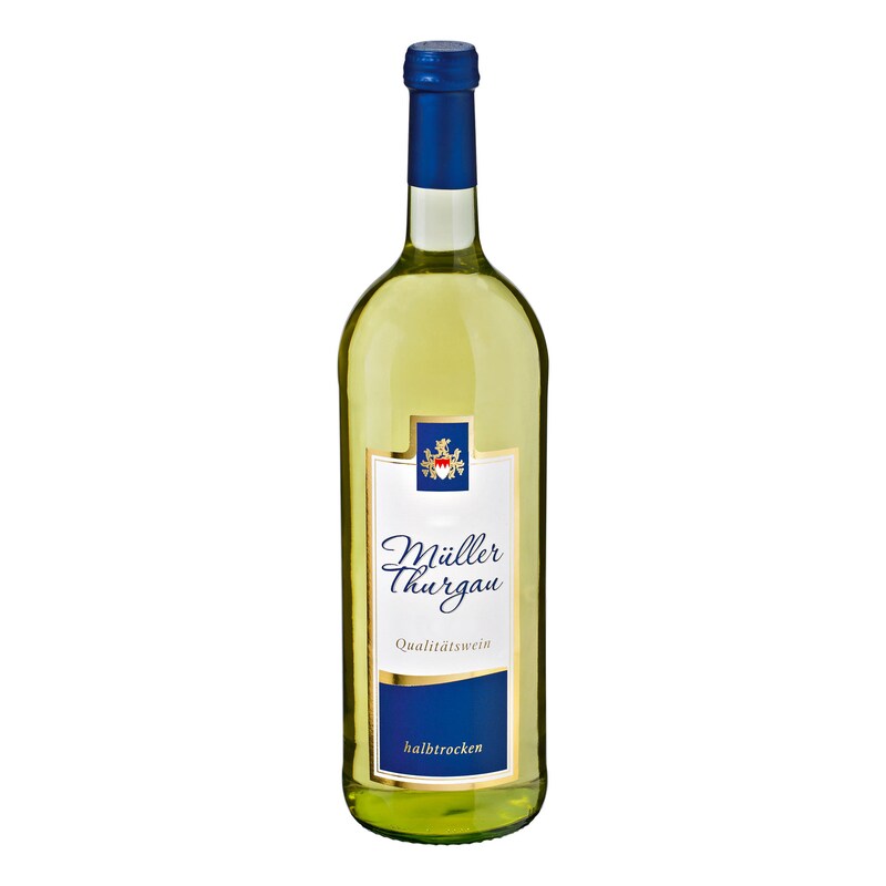 Franken Mueller-Thurgau halbtrocken.